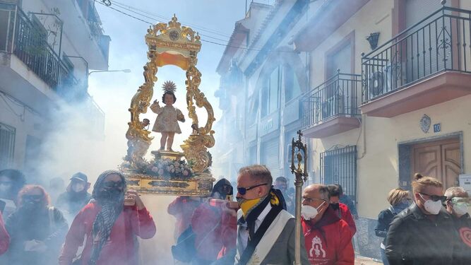 Imagen de la celebración de la procesión en Cúllar Vega